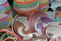 African hand made weaved baskets